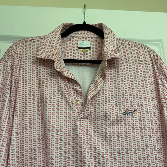 Greg Norman Men's Patterned Polo golf shirt - Picture 5 of 6